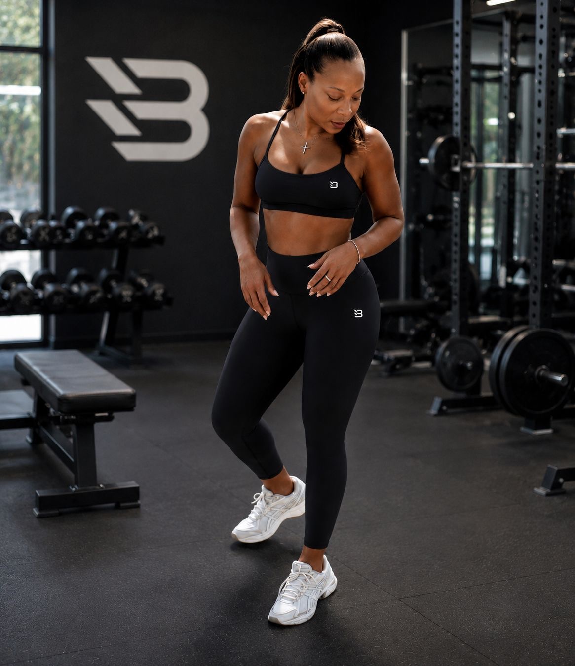 Rachel Christian training in the gym