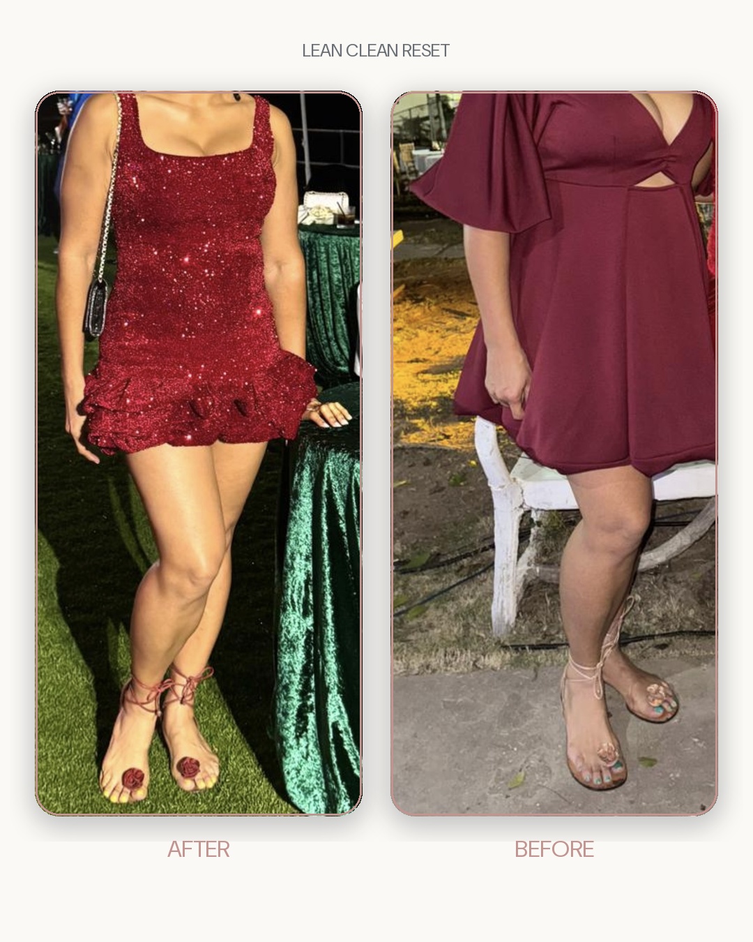 Lean Clean Reset before and after transformation