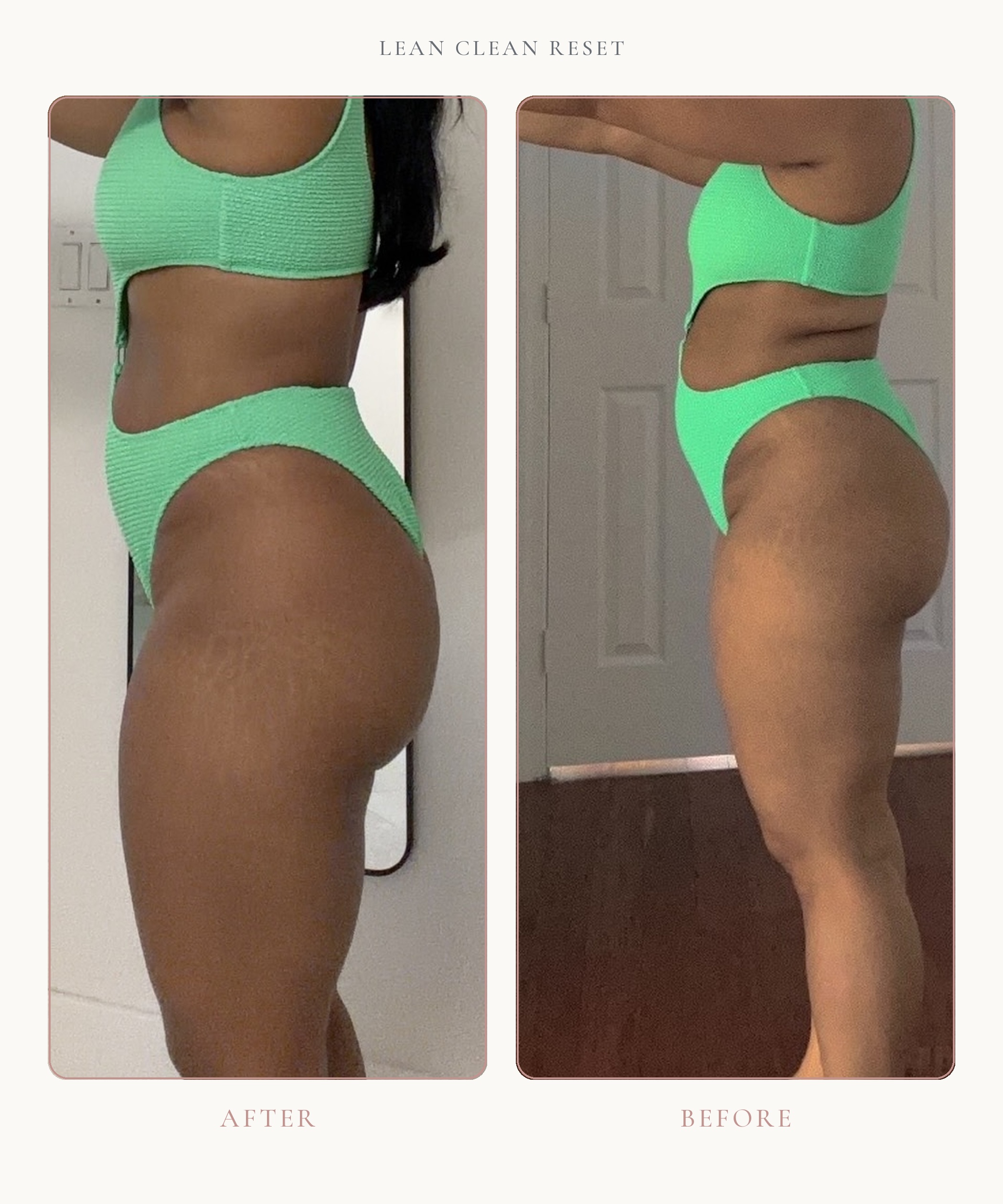 Lean Clean Reset before and after transformation