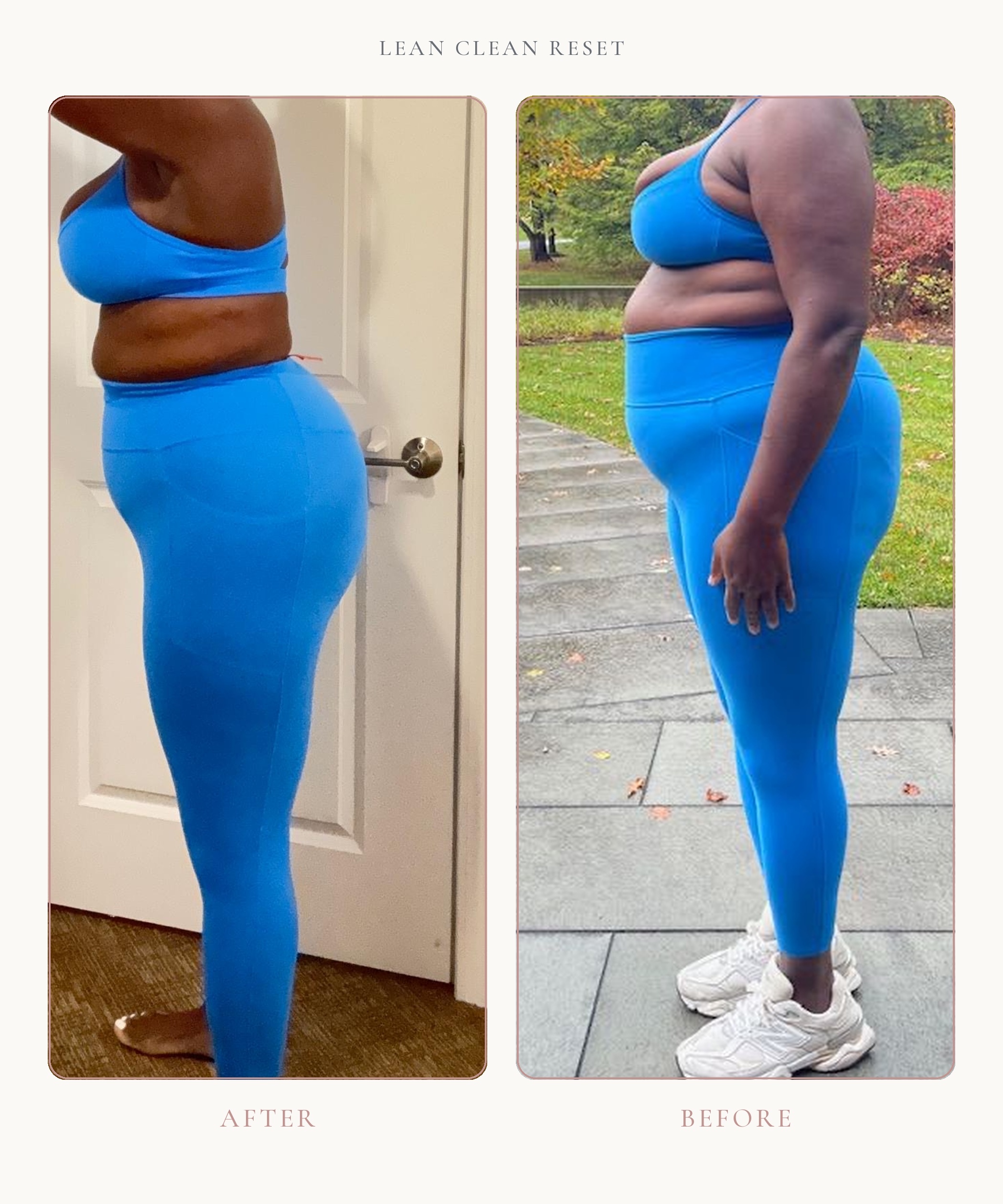 Lean Clean Reset before and after transformation