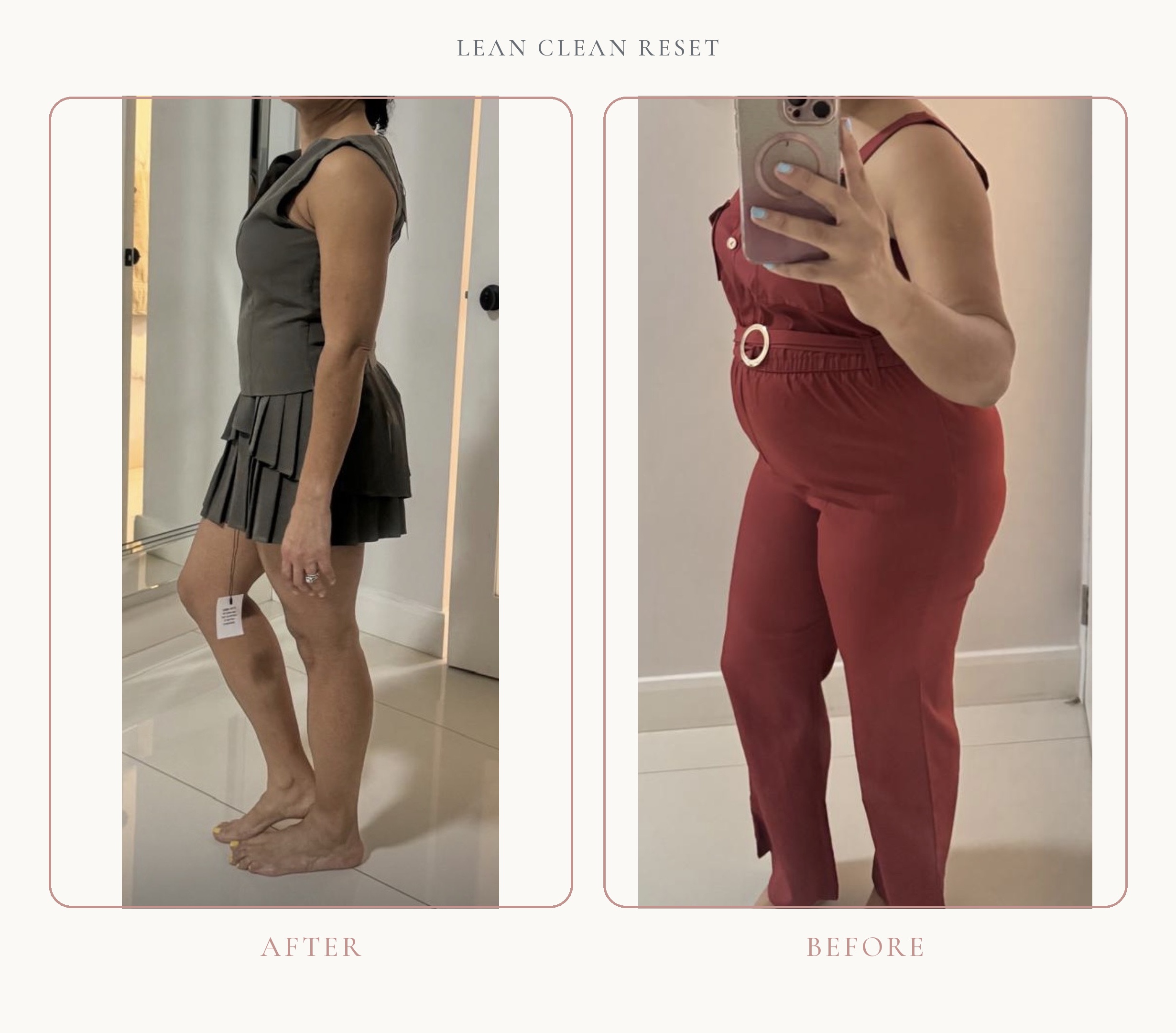 Lean Clean Reset before and after transformation