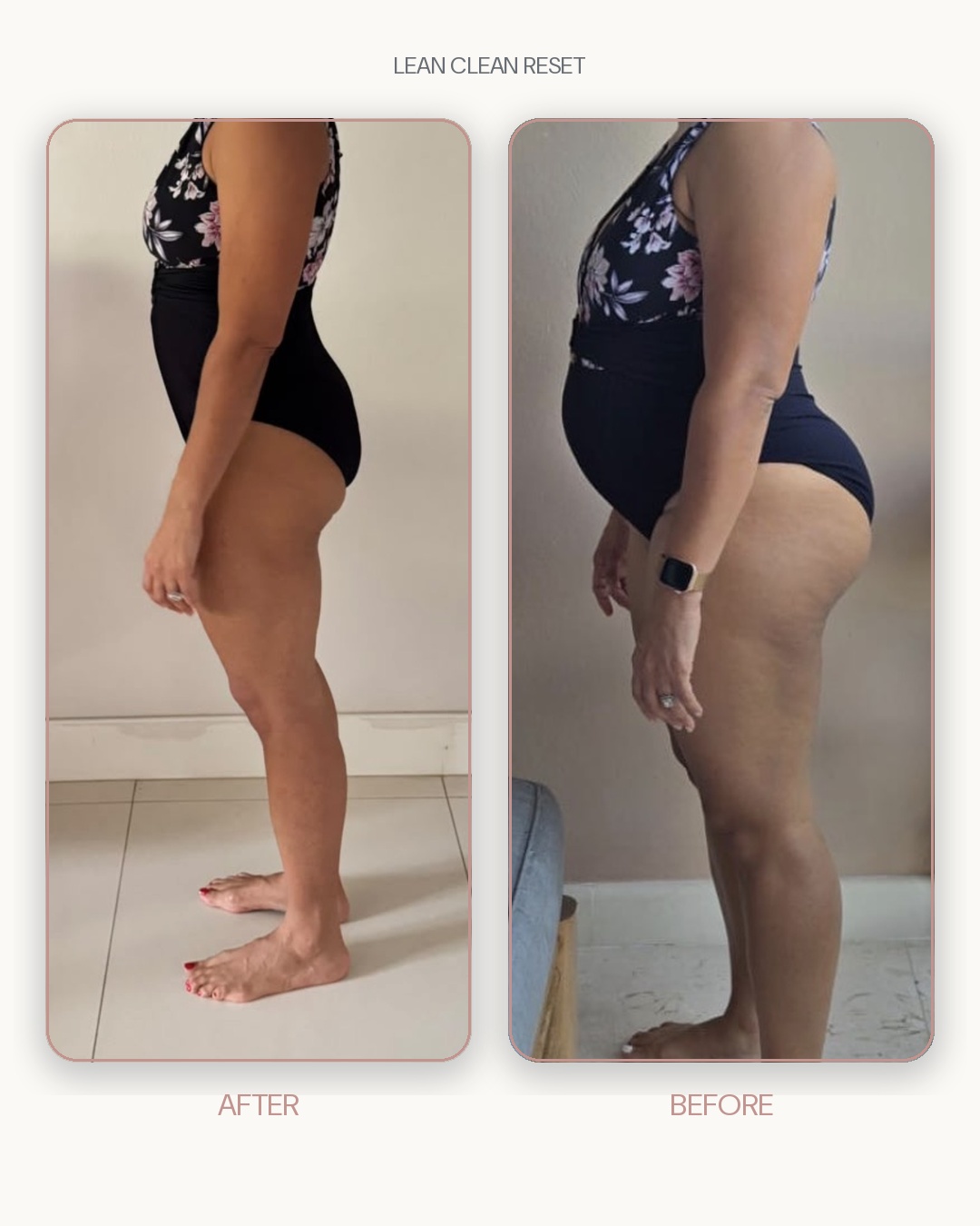 Lean Clean Reset before and after transformation