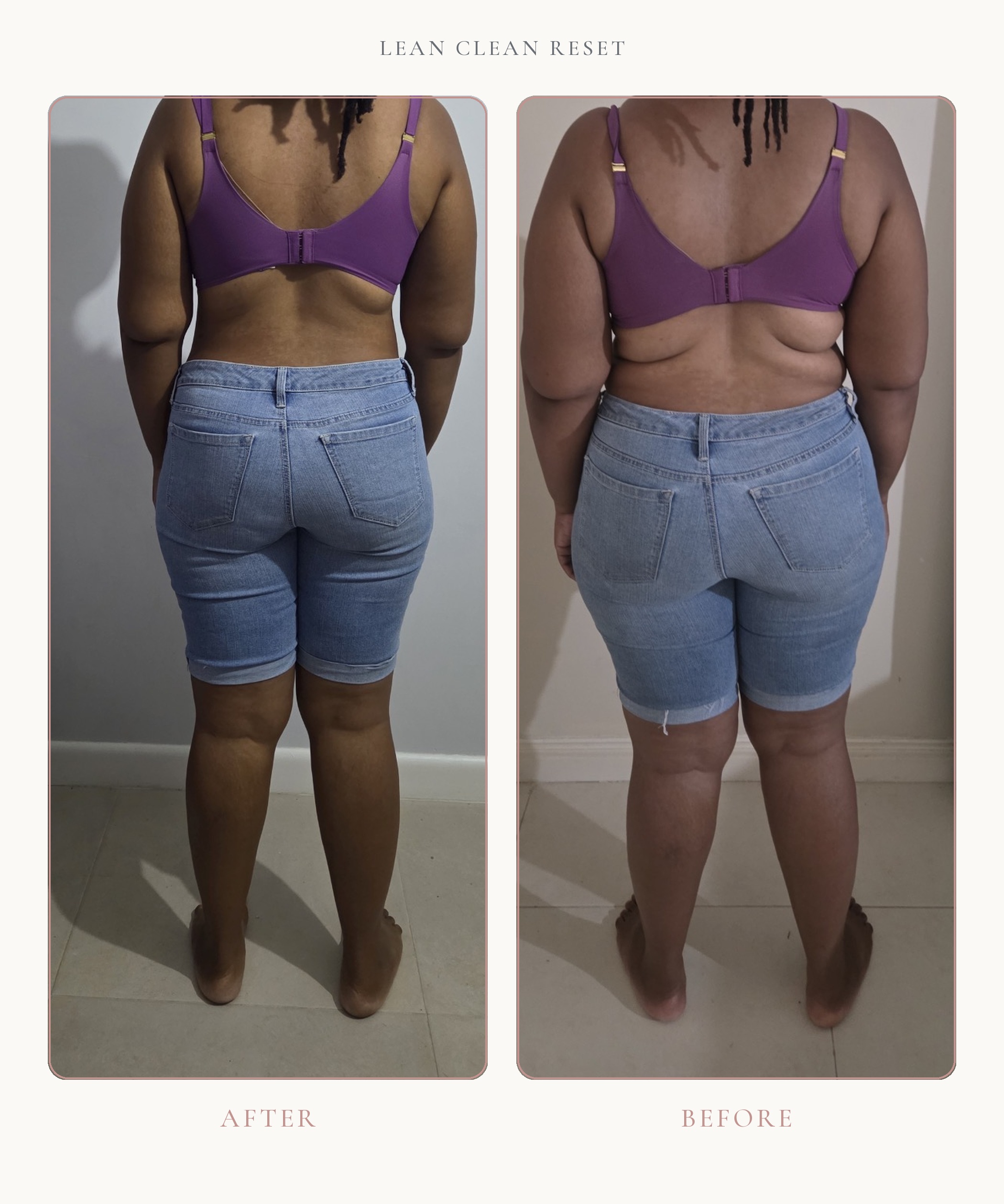 Lean Clean Reset before and after transformation