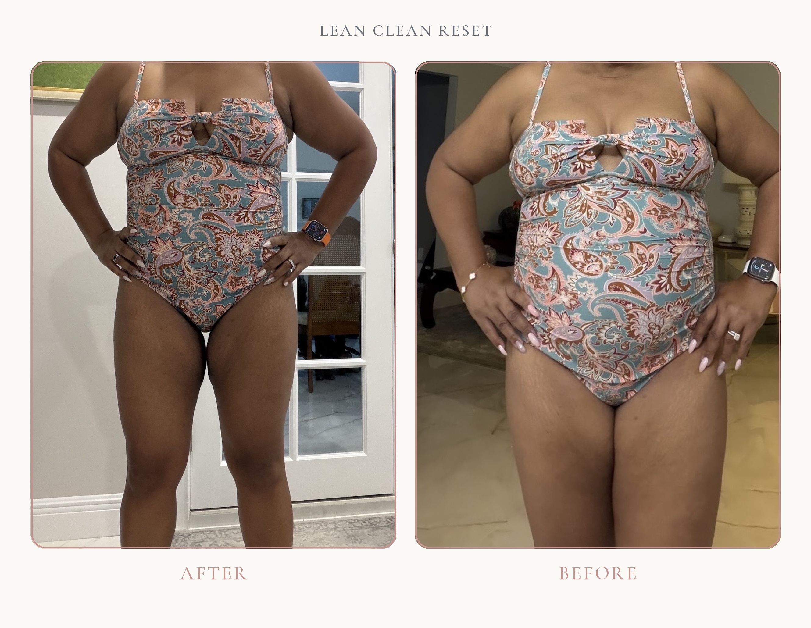 Lean Clean Reset before and after transformation
